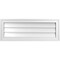Ekena Millwork Vertical Surface Mount PVC Gable Vnt: Non-Functional, w/2"W x 1-1/2"H, Brickmould Frame, 32"W x 12"H GVPVE32X1202SN - alternate 1